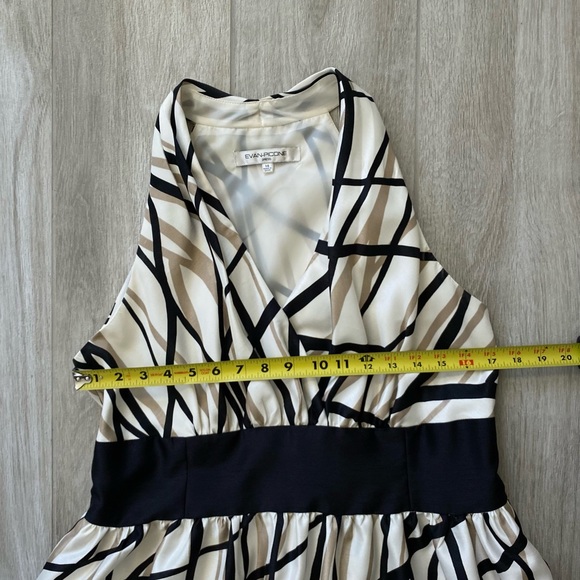 Evan-Picone Vintage Sleeveless Print Dress With Side Zip Size 14 - Picture 8 of 10